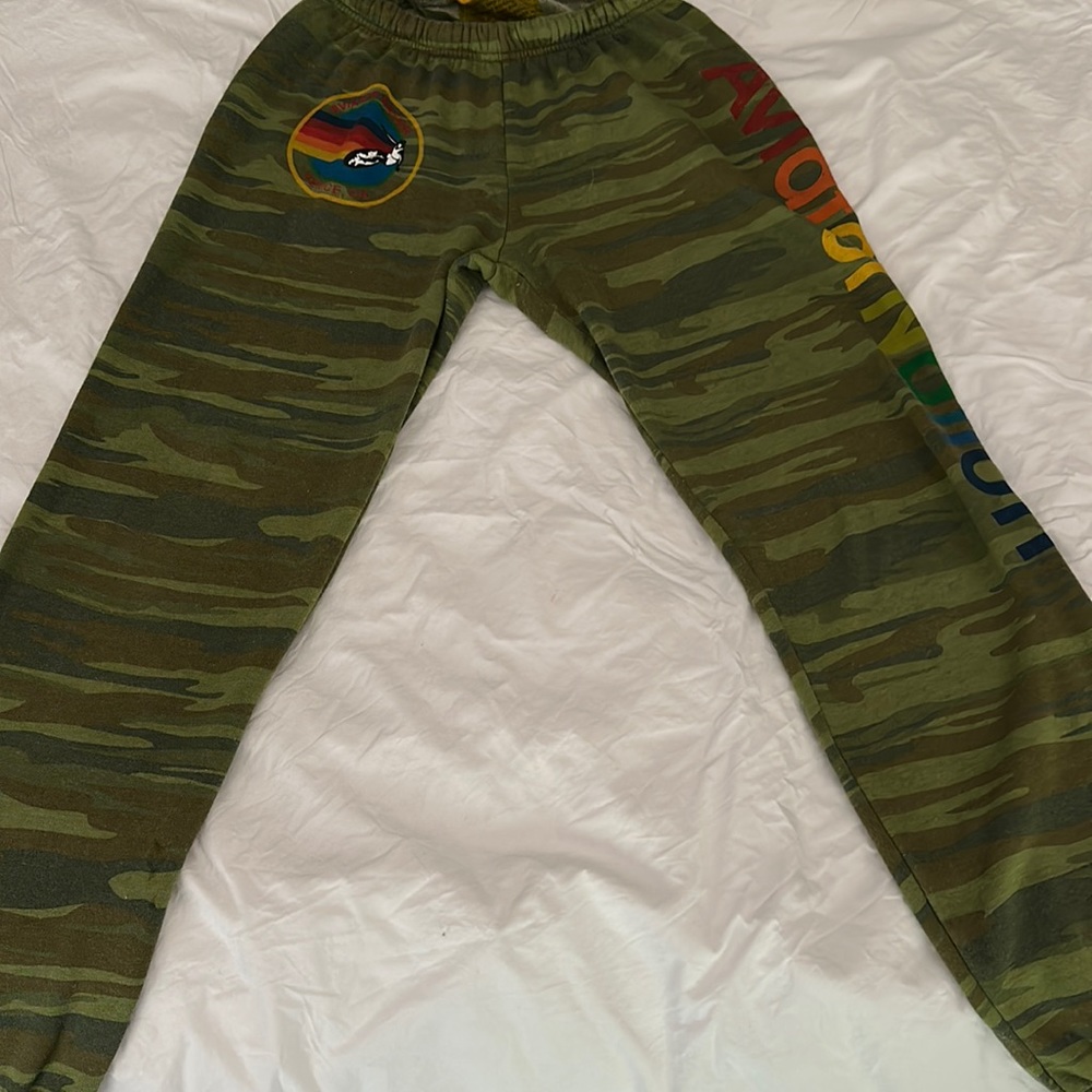 Aviator Nation camo sweats sz L
